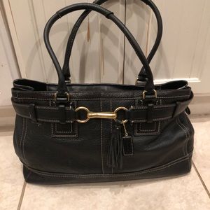 Coach Black Leather Handbag